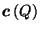 $ \vec{c}\left(Q\right)$