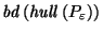 $ \mathit{bd}\left(\mathit{hull}\left(P_\varepsilon\right)\right)$